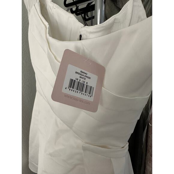 SAU LEE Brenda Dress in White - Picture 14 of 15